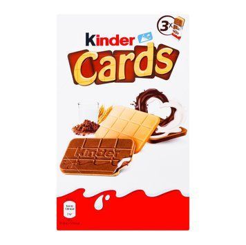 Вафлі kinder Cards з молочною і какао начинкою 78г Сол-1007 фото